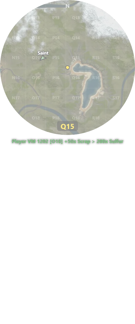 New shop alert: Player VM [Q15] +50× Scrap > 200× Sulfur